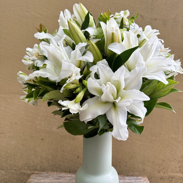 rose lily white Rose Lily Bouquet from $50