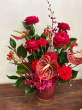 Red Romance - Special Valentine's Day Flower arrangement in vase