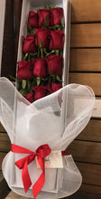 romance red rose in a box 01